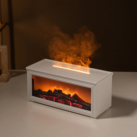 Mini Fireplace Humidifier White