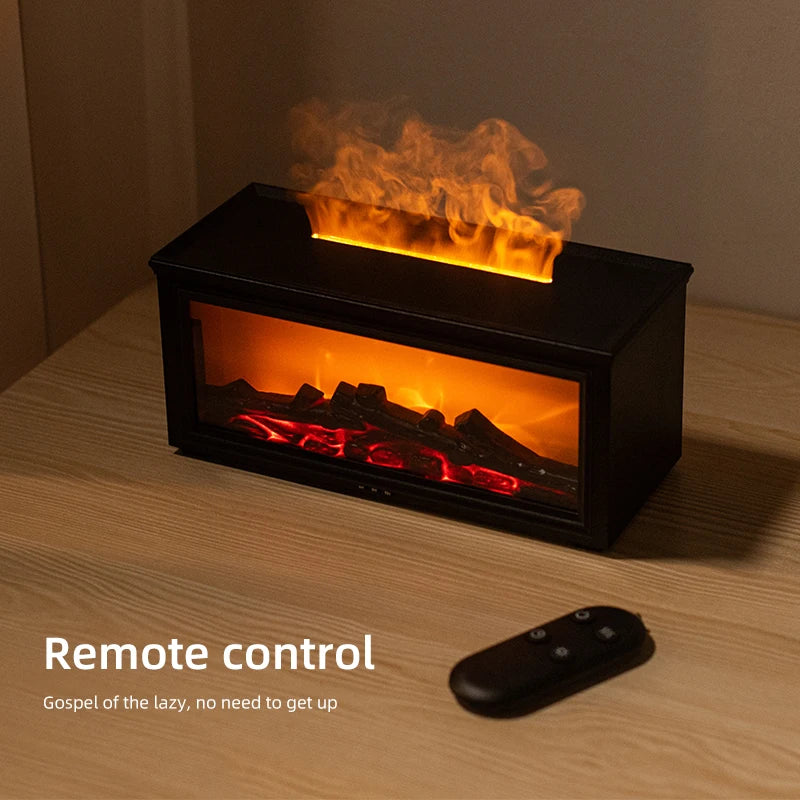 Mini Fireplace Humidifier White