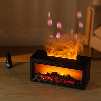 Mini Fireplace Humidifier White