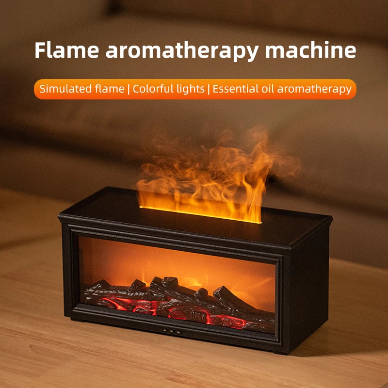 Mini Fireplace Humidifier White