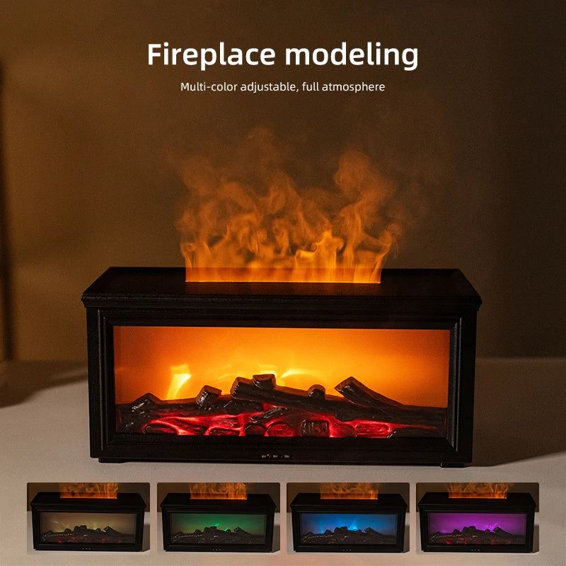 Mini Fireplace Humidifier White